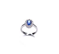Anello Stocco Gioielli Donna in Oro bianco Zircone ANS13 - ANS13